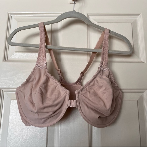Wacoal Beige Front Close Racerback Seamless Bra Style 851311 38DDD Soft Embrace - Picture 2 of 11